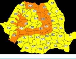 ANM: Cod portocaliu de viscol și ninsori