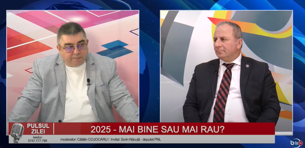 BIT TV / PULSUL ZILEI – 2025 – MAI BINE SAU MAI RAU? Invitat – Sorin Năcuță – deputat PNL