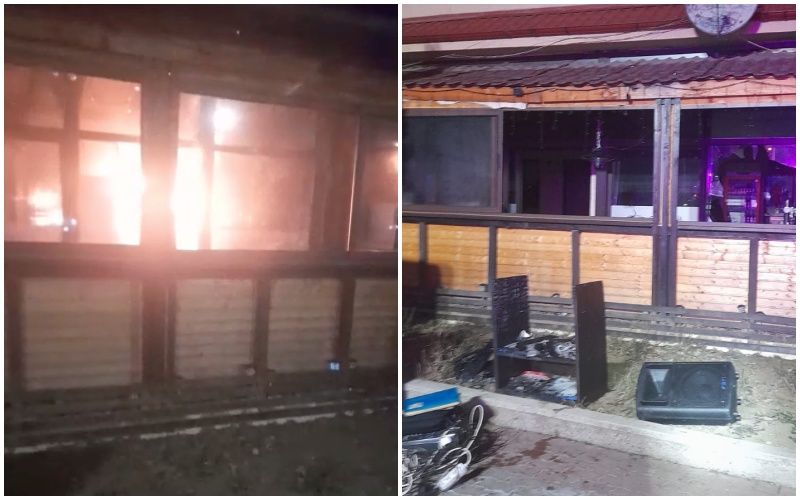 Incendiu la Cafeneaua Prietenilor din municipiul Pașcani – FOTO