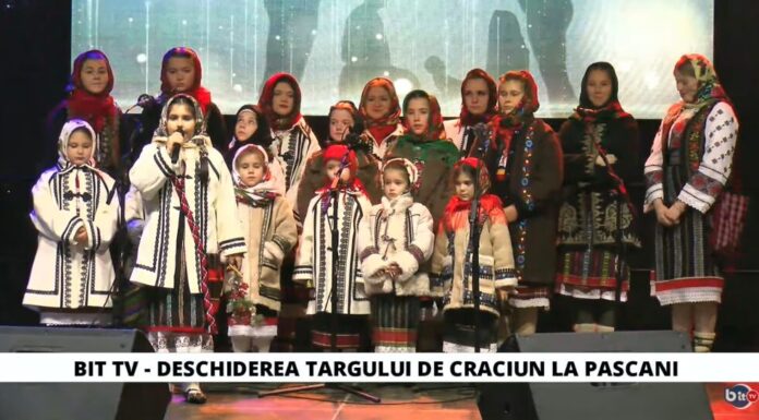 Cum a fost deschiderea Târgului de Crăciun, la Pașcani – VIDEO